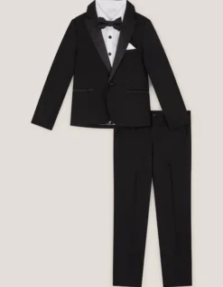 Luca 4-Piece Tuxedo Suit Black
