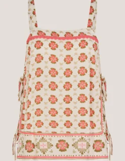 Maddie Floral Print Cami Top Ivory