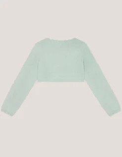 Maeve Bow Button Cardigan Green