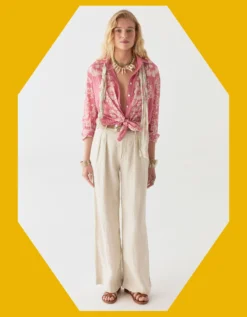 Maison Hotel Rusty Hawaiian Floral Shirt Pink