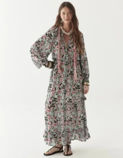 Maison Hotel Valentina Floral Maxi Dress Multi