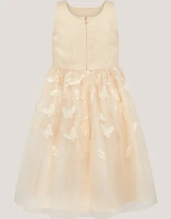 Mapel Butterfly Tulle Dress Natural
