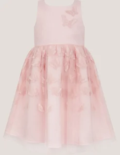 Mapel Butterfly Tulle Dress Pink