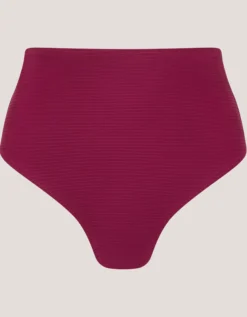 Mia High Waist Bikini Bottom Red