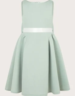 Molly Scuba Bridesmaid Dress Green