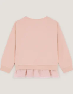 Mon Cheri Peplum Sweatshirt Pink