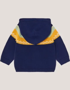 Newborn Benny Bear Knit Hoodie Green
