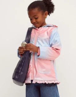 Ombré Shimmer Raincoat Pink