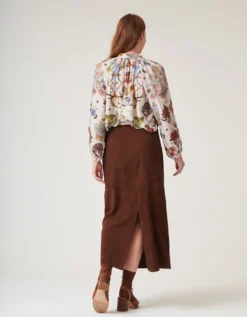 One Hundred Stars Cornucopia Pussybow Blouse Ivory