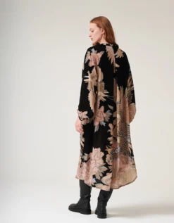 One Hundred Stars Darcy Crane Print Tunic Dress Black