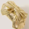 Oversized Bow Metallic Bag