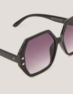 Oversized Hexagonal Sunglasses