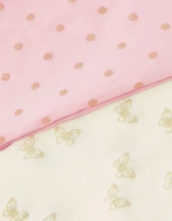 2-Pack Baby Glittery Print Tights Multi