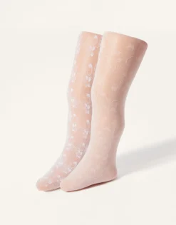 2-Pack Baby Lace Tights Multi