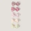 5-Pack Ballet Bow Hair Clips