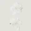 2-Pack Beaded Flower Hair Clips