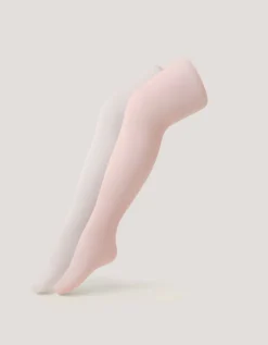 2-Pack 40 Denier Plain Tights Multi