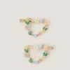 2-Pack Floral Heart Hair Clips