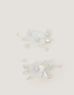 2-Pack Gardenia Flower Hair Clips