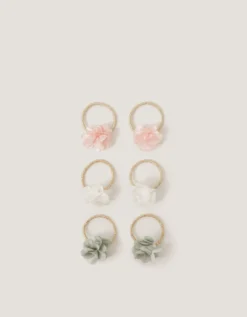 6-Pack Mini Flower Hairbands