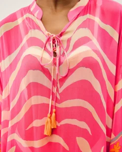 Paloma Palm Print Midi Kaftan