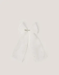 Pearl Bow Communion Hair Clip