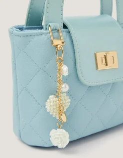 Pearl Charm Quilted Bag