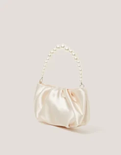 Pearl Headband & Satin Bag Set