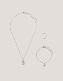 Pearl Heart Jewellery Set