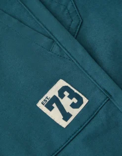 Plain Cuffed Trousers Blue