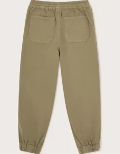 Pull-On Cuffed Trousers Natural