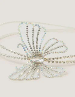 Rhinestone Butterfly Metal Headband
