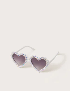 Rhinestone Heart Sunglasses