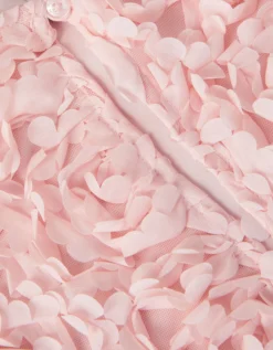Rose Appliqué Cape Pink