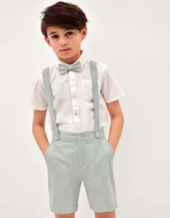 Rowan 3-Piece Short Suit with Braces Green