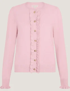 Ruby Frill Cardigan Pink