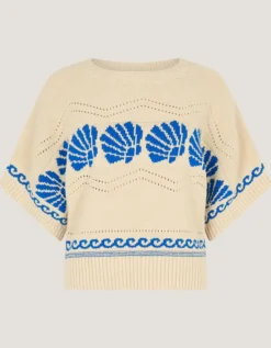 Safi Shell Knit Jumper Ivory