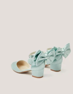 Sara Bow Two Part Heels Green
