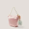 Satin Pearl Charm Bag