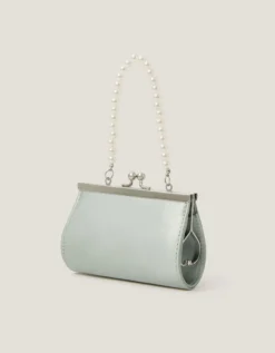 Satin Rose Bow Mini Bag