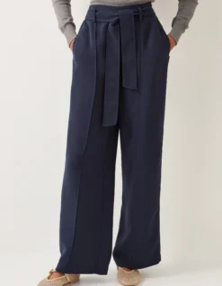 Scarlet Trim Trousers Blue