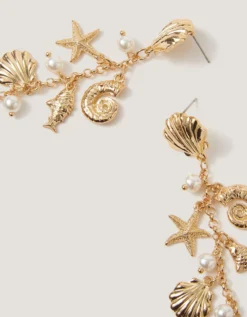 Sea Charm Drop Earrings