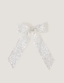 Sequin Bow Hair Clip