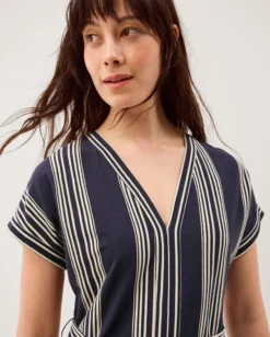 Shilta Stripe Jersey Maxi Dress Blue