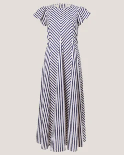Shola Stripe Jersey Maxi Dress Blue