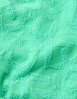 Starfish Imprint Cut Out Swimsuit Green