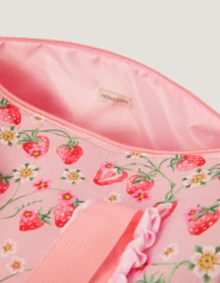 Strawberry Gingham Duffle Bag