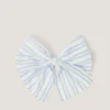 Stripe Bow Hair Clip