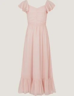 Sully Tie Back Prom Dress Pink