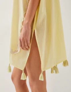 Suzie Tassel Kaftan Cover Up Yellow